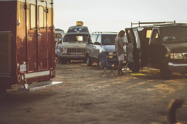van life, camping, nature, vehicles, van, rv, beach, travel, meetup, friends, adventure, outdoors. Mobile detailing equipment setup: payload, water and power