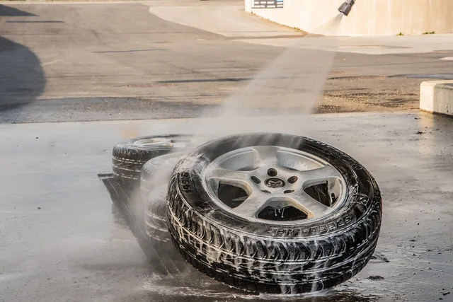 tire, to wash, lance wash, automobile, tyres, car wallpapers, car, rim, tire service, clean, foam, high-pressure cleaner, to clean, frothy, nature, water, wet. Equipment a mobile detailing business cannot open without